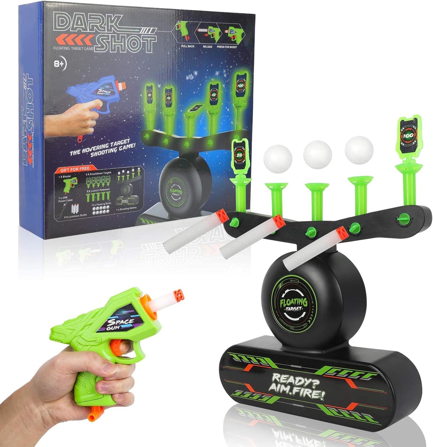 Dark Shot - Glow Hover Target Game