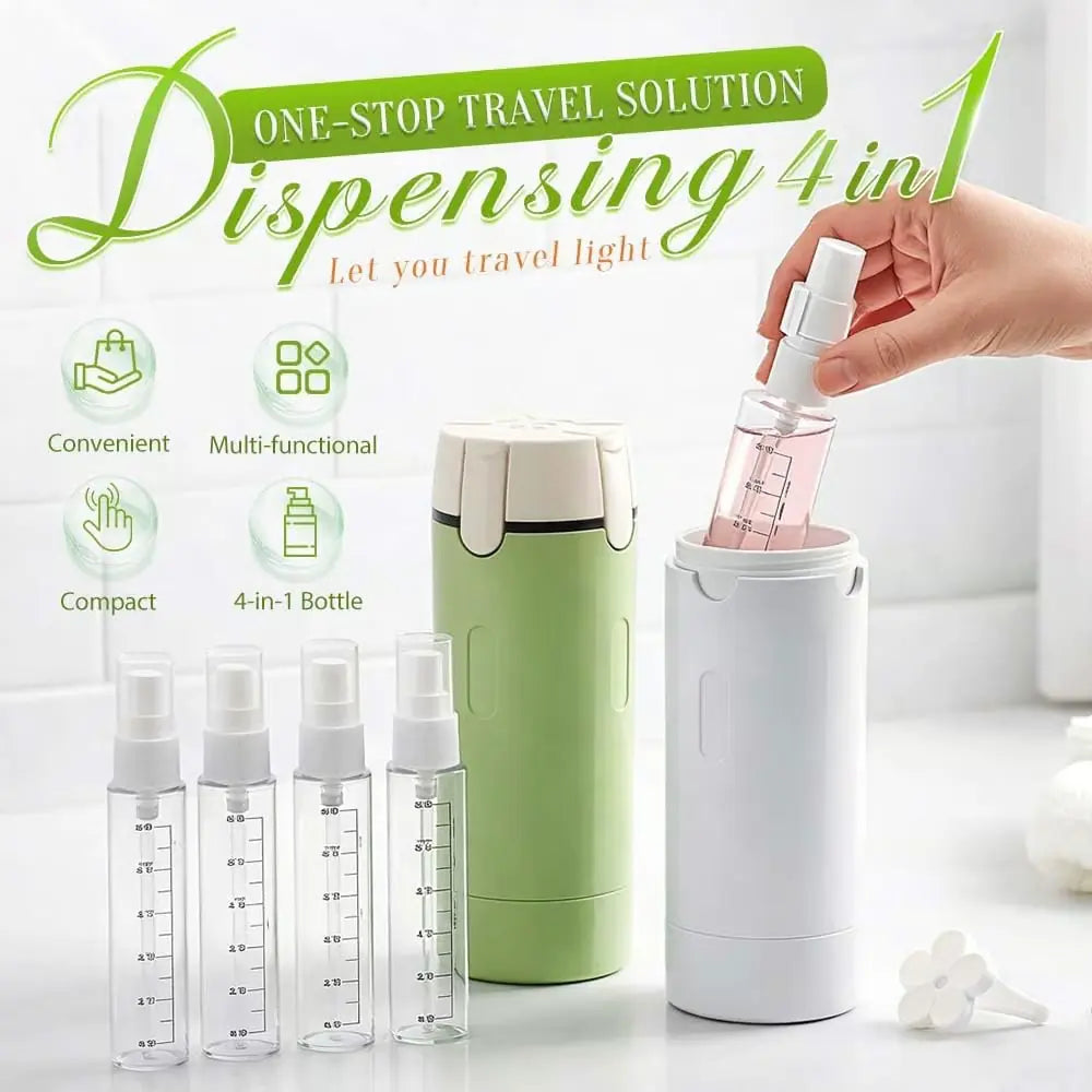 4-in-1 Travel Dispenser Bottle