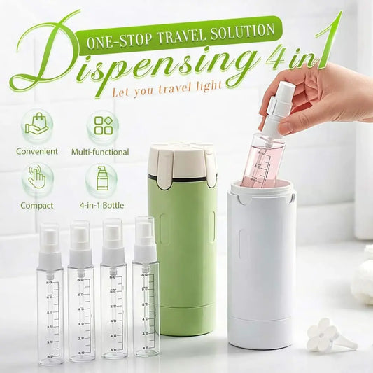 4-in-1 Travel Dispenser Bottle
